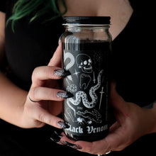 Load image into Gallery viewer, Spell Candle - Black Venom - Smokey Incense and Vanilla Scent