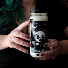 Load image into Gallery viewer, Spell Candle - White Moon Celestial Bodies - Coconut Vanilla Scent