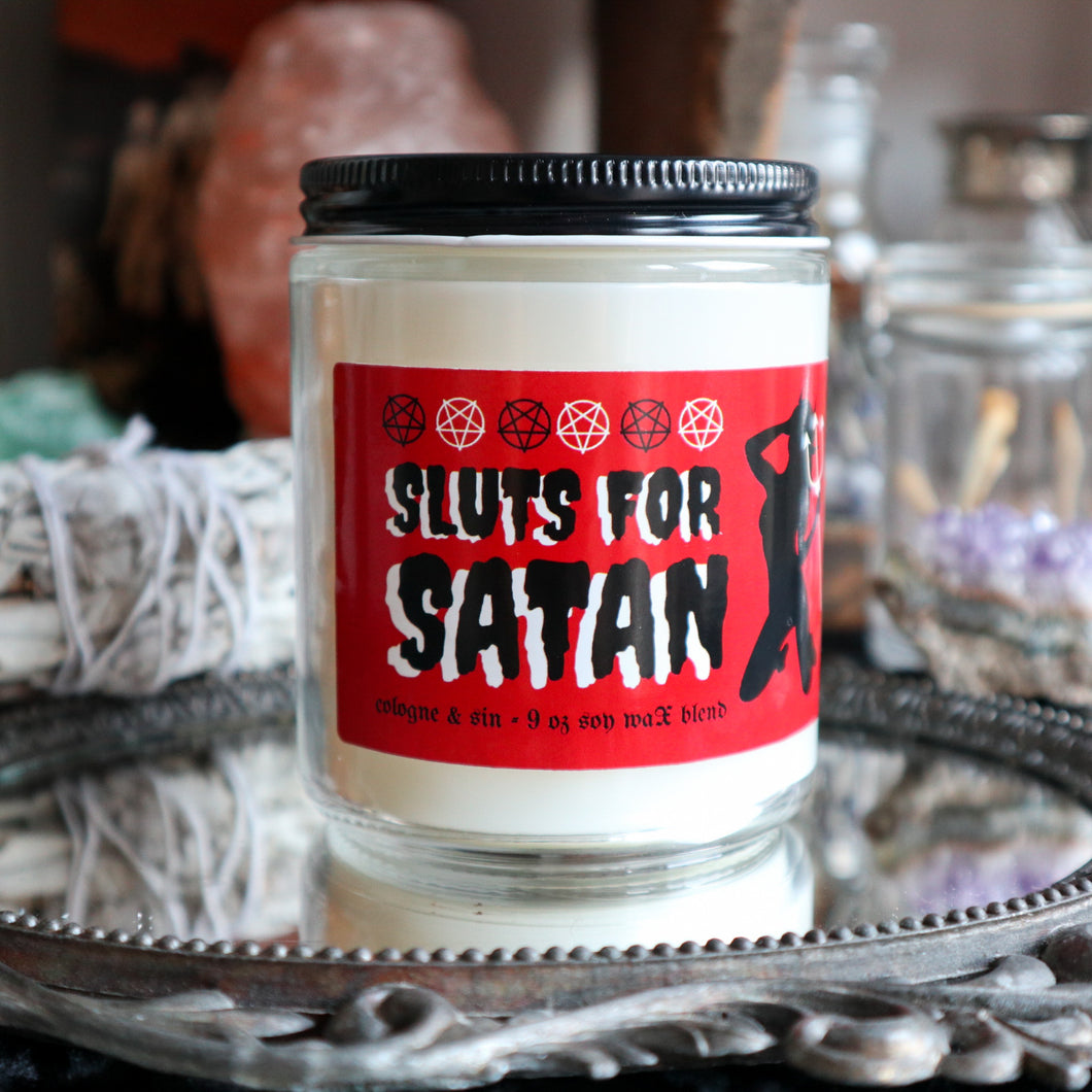 Sluts for Satan Jar Candle