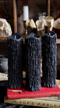 Load image into Gallery viewer, Black Drip Pillar Candle