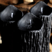 Load image into Gallery viewer, Black Drip Pillar Candle