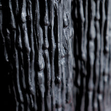 Load image into Gallery viewer, Black Drip Pillar Candle