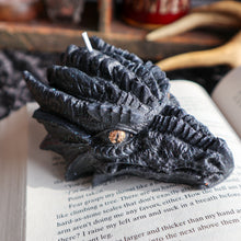 Load image into Gallery viewer, Black Dragon Head Candle