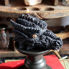 Load image into Gallery viewer, Black Dragon Head Candle