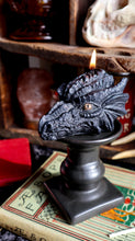 Load image into Gallery viewer, Black Dragon Head Candle