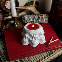 Load image into Gallery viewer, Skull Tea Light Holder