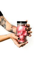 Load image into Gallery viewer, Glass Skull Mason Jar Candle