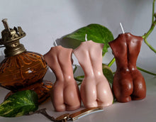 Load image into Gallery viewer, Flesh Babe Candle Trio Gift Box / Three Female Bust Candles Skin Tones