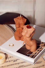 Load image into Gallery viewer, Flesh Babe Candle Trio Gift Box / Three Female Bust Candles Skin Tones