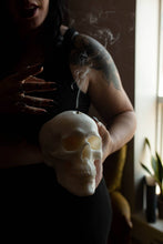 Load image into Gallery viewer, Large Skull Candle / Human Size Skull Candle / White Skull Candle / Halloween Candle