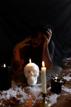 Load image into Gallery viewer, Large Skull Candle / Human Size Skull Candle / White Skull Candle / Halloween Candle