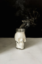 Load image into Gallery viewer, Glass Skull Mason Jar Candle
