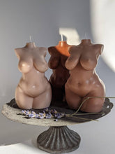 Load image into Gallery viewer, Body Candle / Curvy Full Figure Woman Body Candle / Set of 3 / Fat Chubby Torso Plus Size Venus Candles