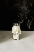 Load image into Gallery viewer, Glass Skull Mason Jar Candle
