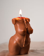 Load image into Gallery viewer, Curvy Body Candle / Plus Sized Full Figure Woman Candle Torso - You Choose the Colour