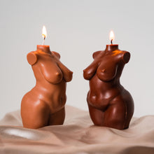 Load image into Gallery viewer, Curvy Body Candle / Plus Sized Full Figure Woman Candle Torso - You Choose the Colour