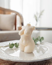 Load image into Gallery viewer, Curvy Body Candle / Plus Sized Full Figure Woman Candle Torso - You Choose the Colour