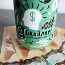 Load image into Gallery viewer, Money Spell Candle / Abundance Manifestation Candle / Green Money Drawing Intention Candle