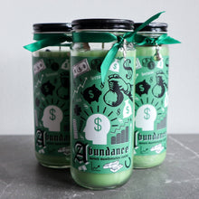 Load image into Gallery viewer, Money Spell Candle / Abundance Manifestation Candle / Green Money Drawing Intention Candle