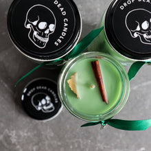 Load image into Gallery viewer, Money Spell Candle / Abundance Manifestation Candle / Green Money Drawing Intention Candle