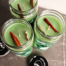 Load image into Gallery viewer, Money Spell Candle / Abundance Manifestation Candle / Green Money Drawing Intention Candle