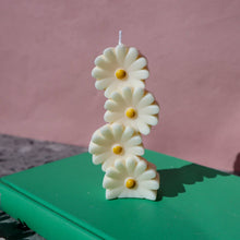Load image into Gallery viewer, Flower Candle / Daisy Pillar Soy Wax Candle