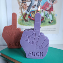 Load image into Gallery viewer, Middle Finger Fuck You Candle / Funny Joke Candles