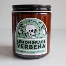 Load image into Gallery viewer, Scented Amber Jar Soy Candle / Four Scents: Lemon Incense Teak Jasmine Candle