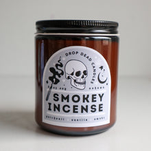 Load image into Gallery viewer, Scented Amber Jar Soy Candle / Four Scents: Lemon Incense Teak Jasmine Candle
