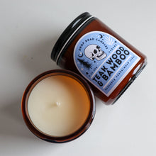 Load image into Gallery viewer, Scented Amber Jar Soy Candle / Four Scents: Lemon Incense Teak Jasmine Candle