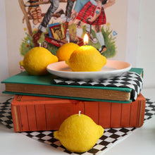 Load image into Gallery viewer, Lemon Candle / Lemon Shaped Scented Soy Candle