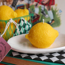 Load image into Gallery viewer, Lemon Candle / Lemon Shaped Scented Soy Candle