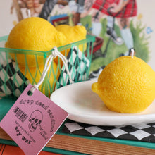 Load image into Gallery viewer, Lemon Candle / Lemon Shaped Scented Soy Candle
