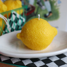 Load image into Gallery viewer, Lemon Candle / Lemon Shaped Scented Soy Candle