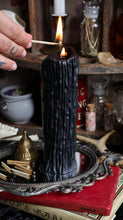 Load image into Gallery viewer, Drip Pillar Candle - Black or Cream
