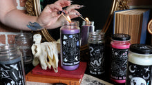 Load image into Gallery viewer, Spell Candle - Black Venom - Smokey Incense and Vanilla Scent
