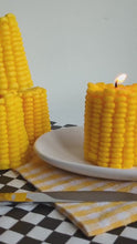 Load and play video in Gallery viewer, Corn Candle / Funny Corn on the Cob Candles
