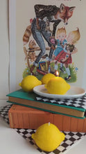 Load and play video in Gallery viewer, Lemon Candle / Lemon Shaped Scented Soy Candle
