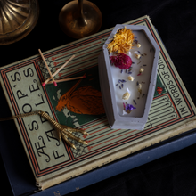 Load image into Gallery viewer, Coffin Candle - Sweet Tobacco and Powder Scent
