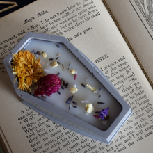 Load image into Gallery viewer, Coffin Candle - Sweet Tobacco and Powder Scent
