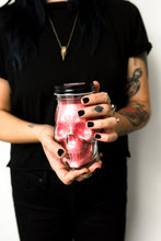 Load image into Gallery viewer, Glass Skull Mason Jar Candle
