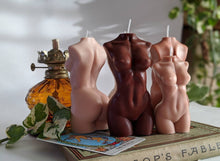 Load image into Gallery viewer, LARGE Woman Body Candle / Nude Venus Goddess Figure Candle / Female Figure Bust
