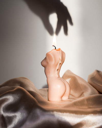 Woman Body Candle / Nude Venus Goddess Figure Candle / Female Figure Bust