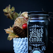 Load image into Gallery viewer, Black Flame Candle / Black jar Candle
