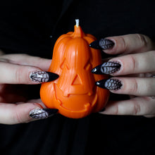 Load image into Gallery viewer, Pumpkin Jackolantern Candle Cute Orange Halloween Pumpkin Candle
