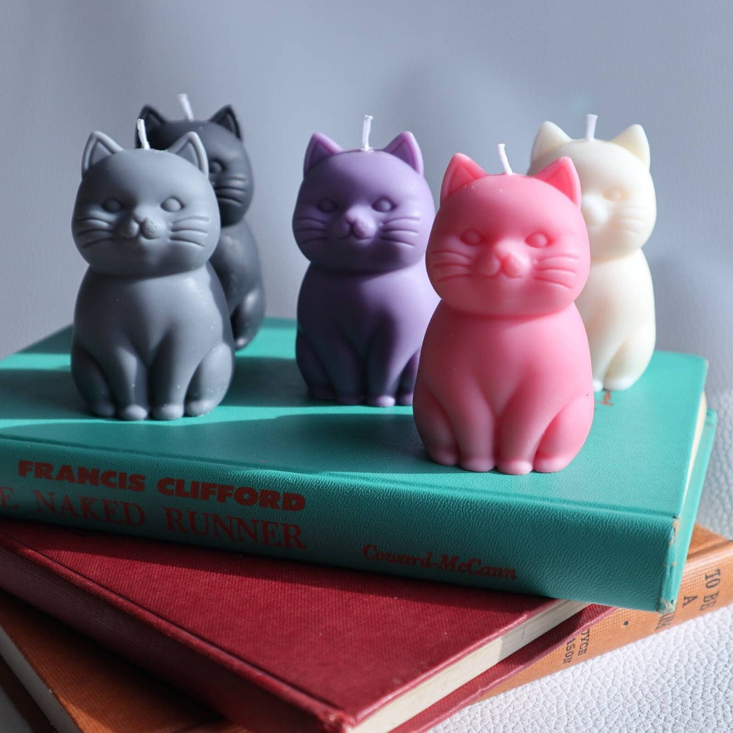 Cute Cat Candle Kitty / Soy Wax Cat Candles